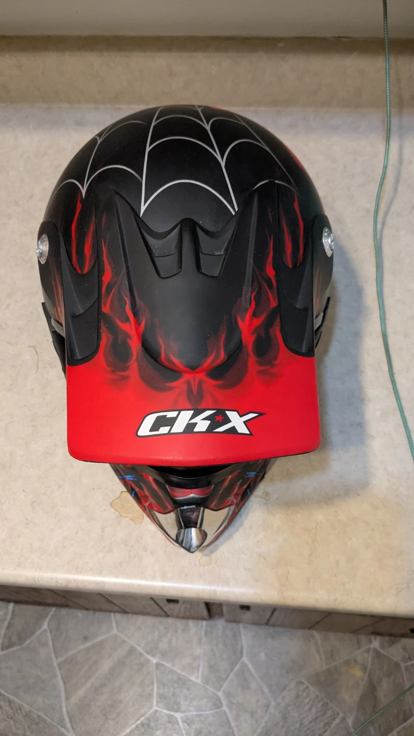 CKX Helmet with Spider Web and Clown Graphics - photo 2