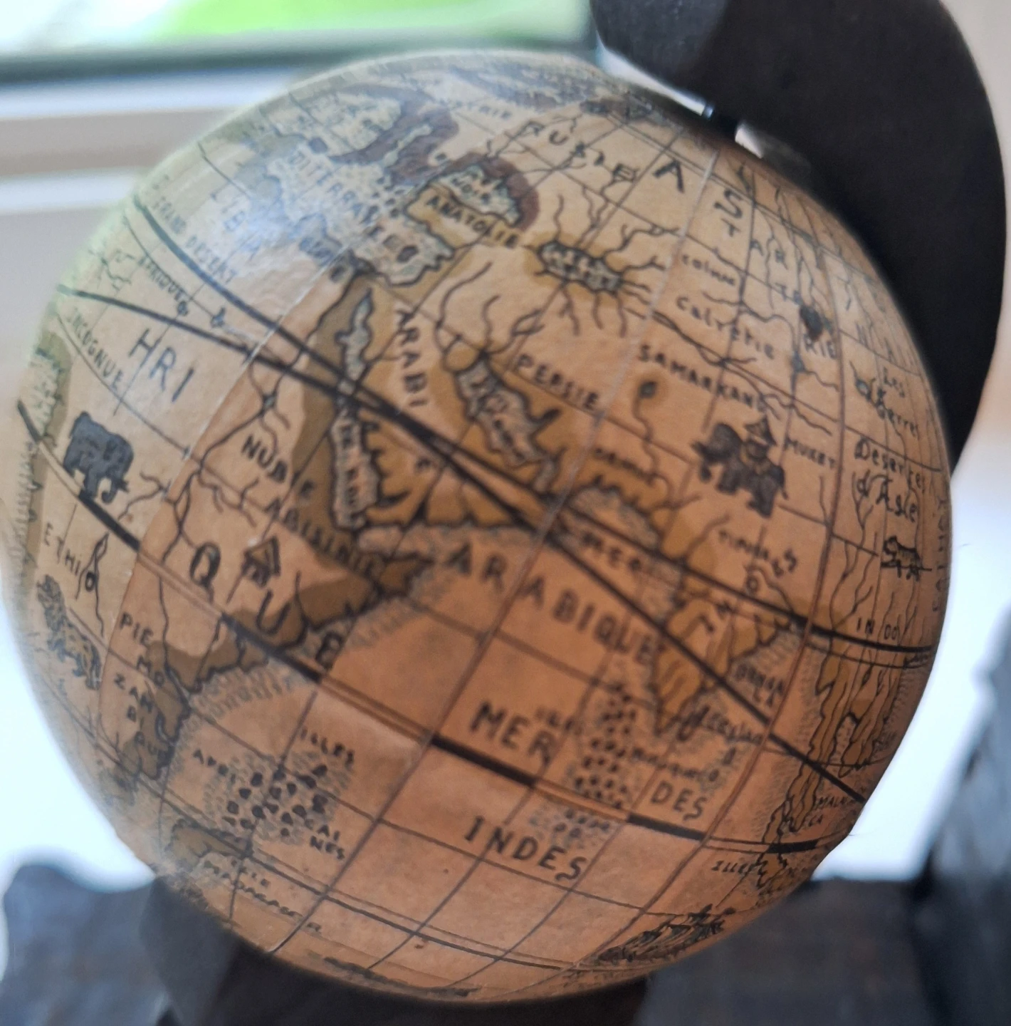 Vintage Wooden Globe Bookends - photo 5