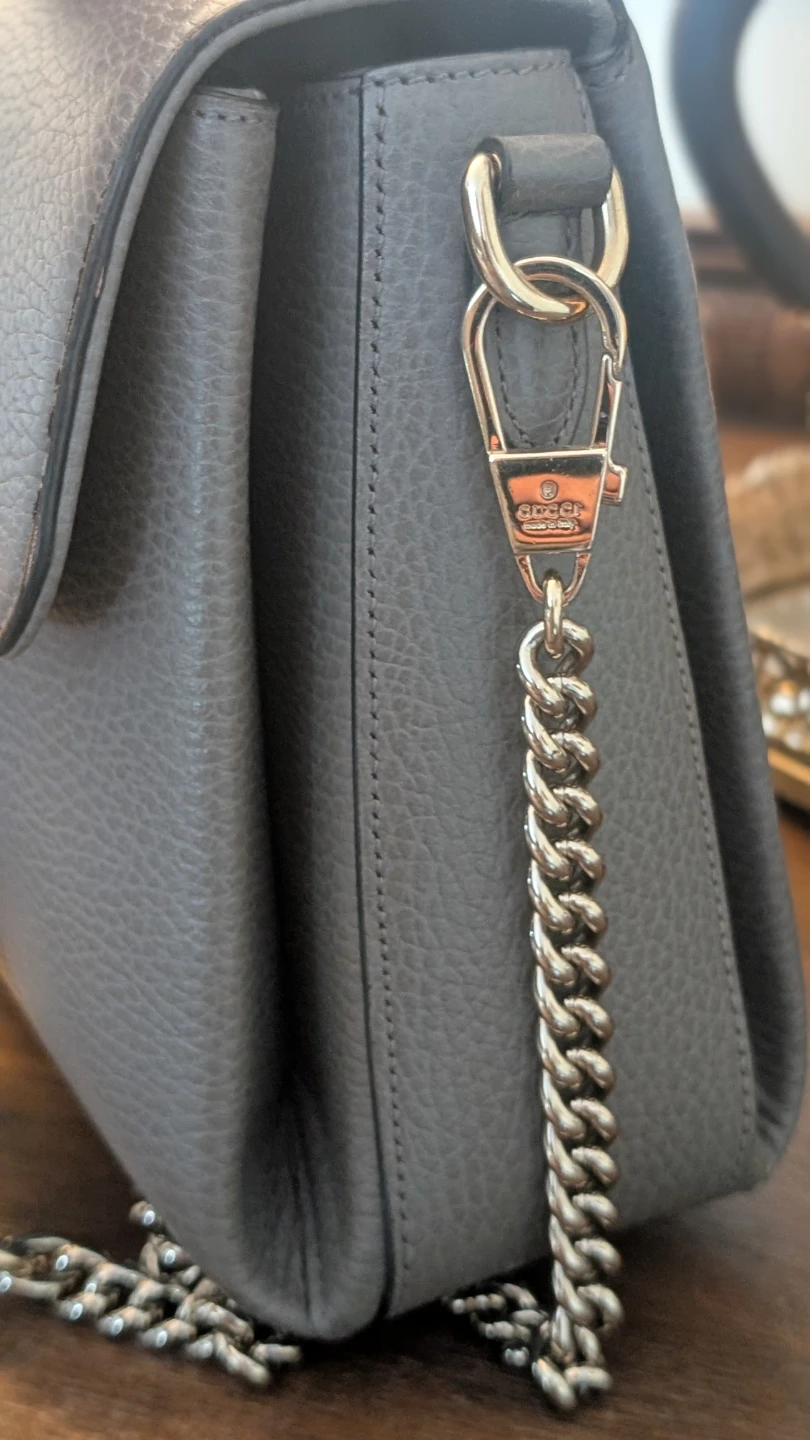 Gucci Grey Leather Shoulder Bag - photo 4