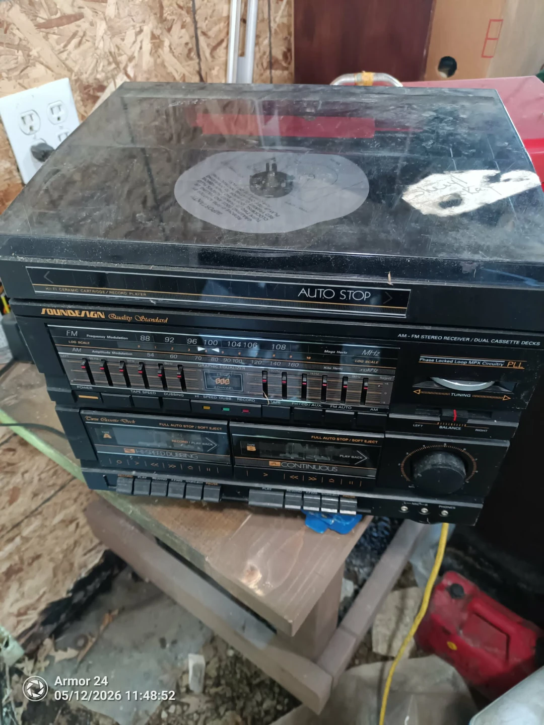 SOUNDESIGN Stereo Receiver / Dual Cassette Deck / Record Player