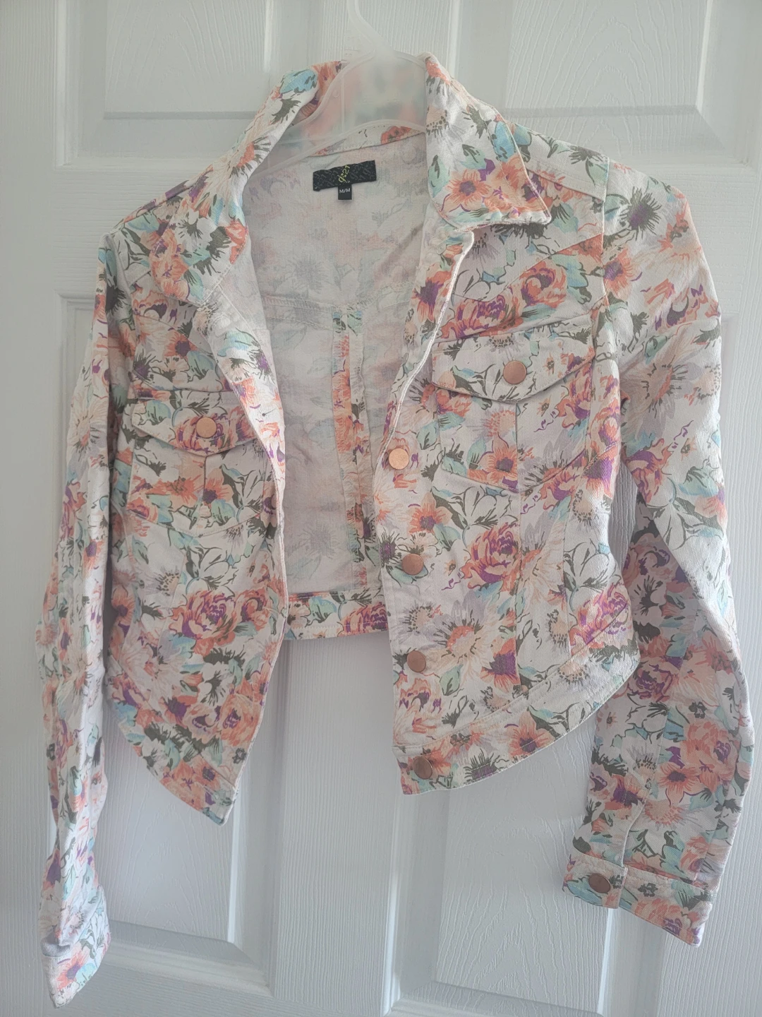 Jean Jacket - Floral Print - M/M