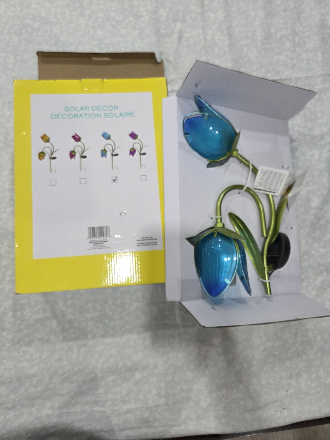 Solar Decor Garden Light - Blue Flower