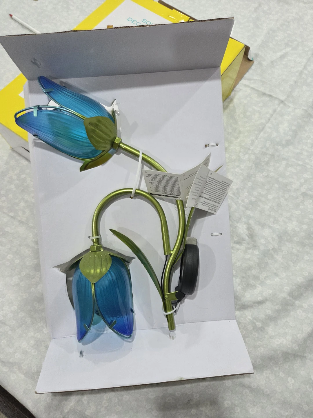 Solar Decor Garden Light - Blue Flower - photo 2