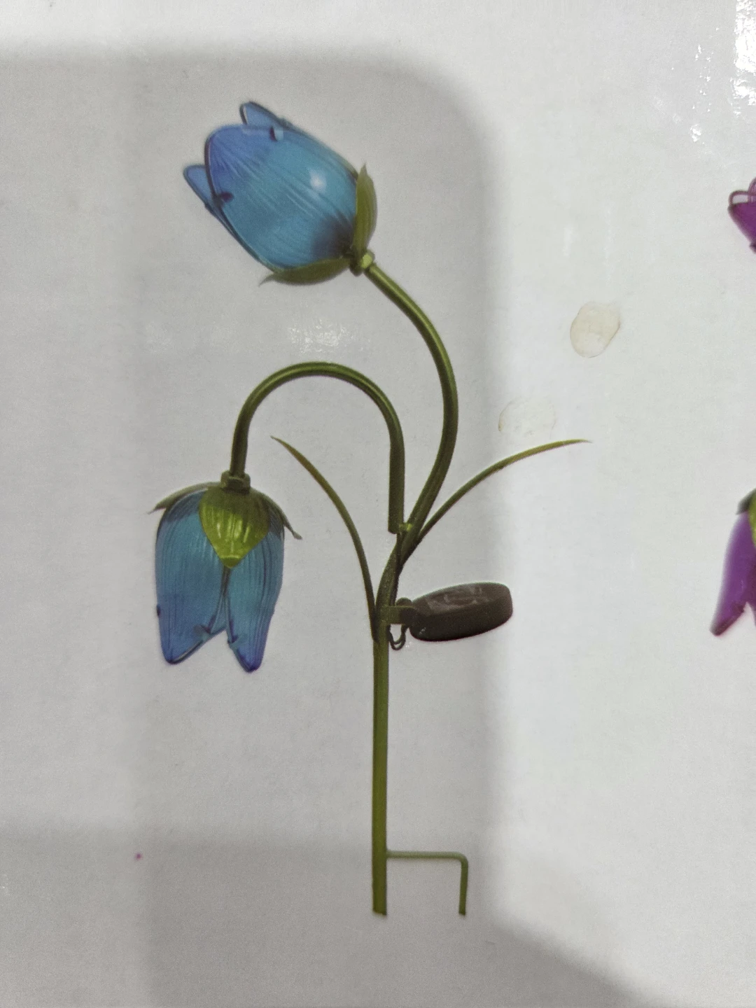 Solar Decor Garden Light - Blue Flower - photo 3