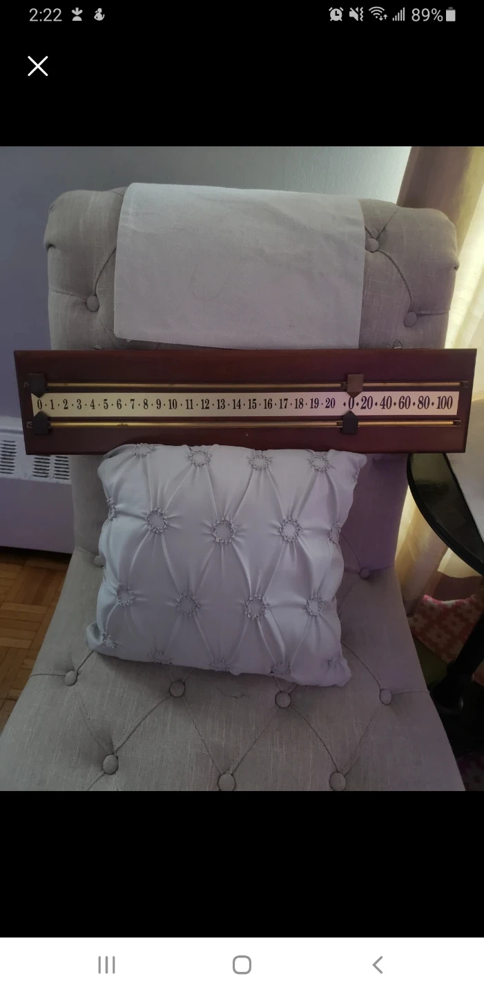 Wooden Scoreboard with Markers