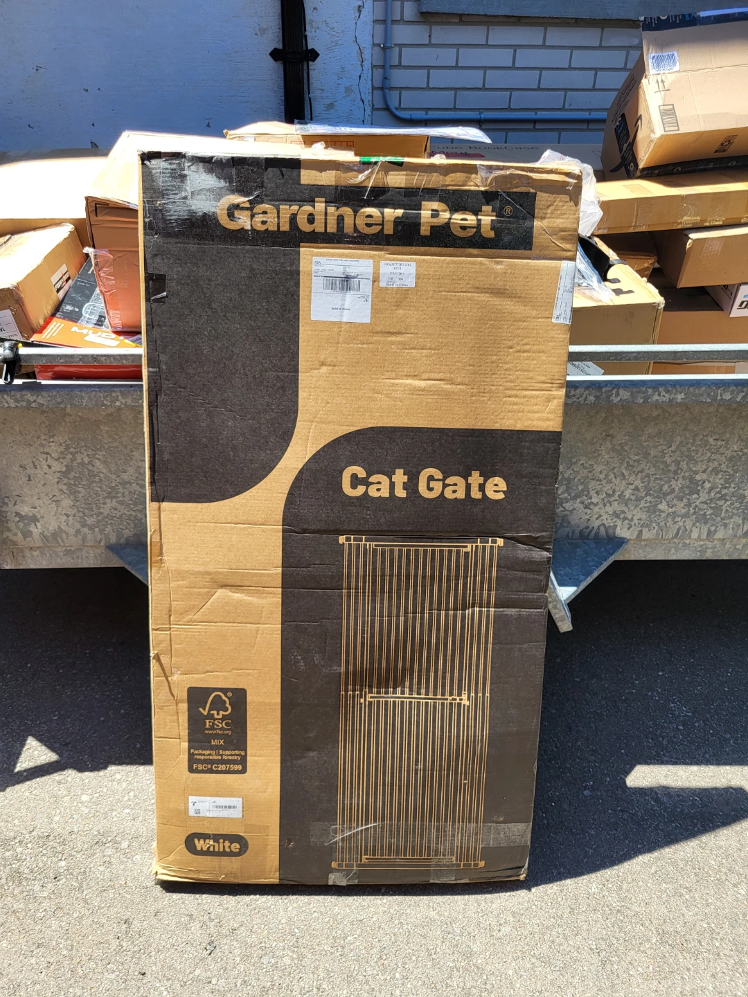 Gardner Pet White Cat Gate
