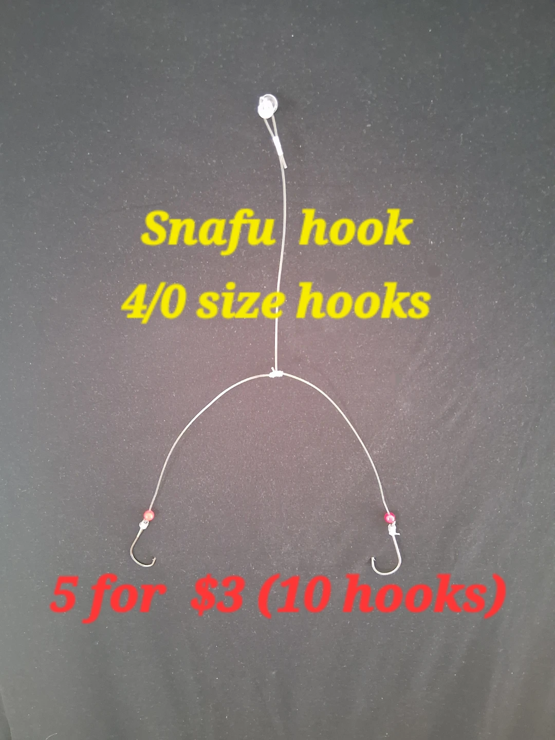 Snafu Hook 3/0 or 4/0 Fishing Hooks