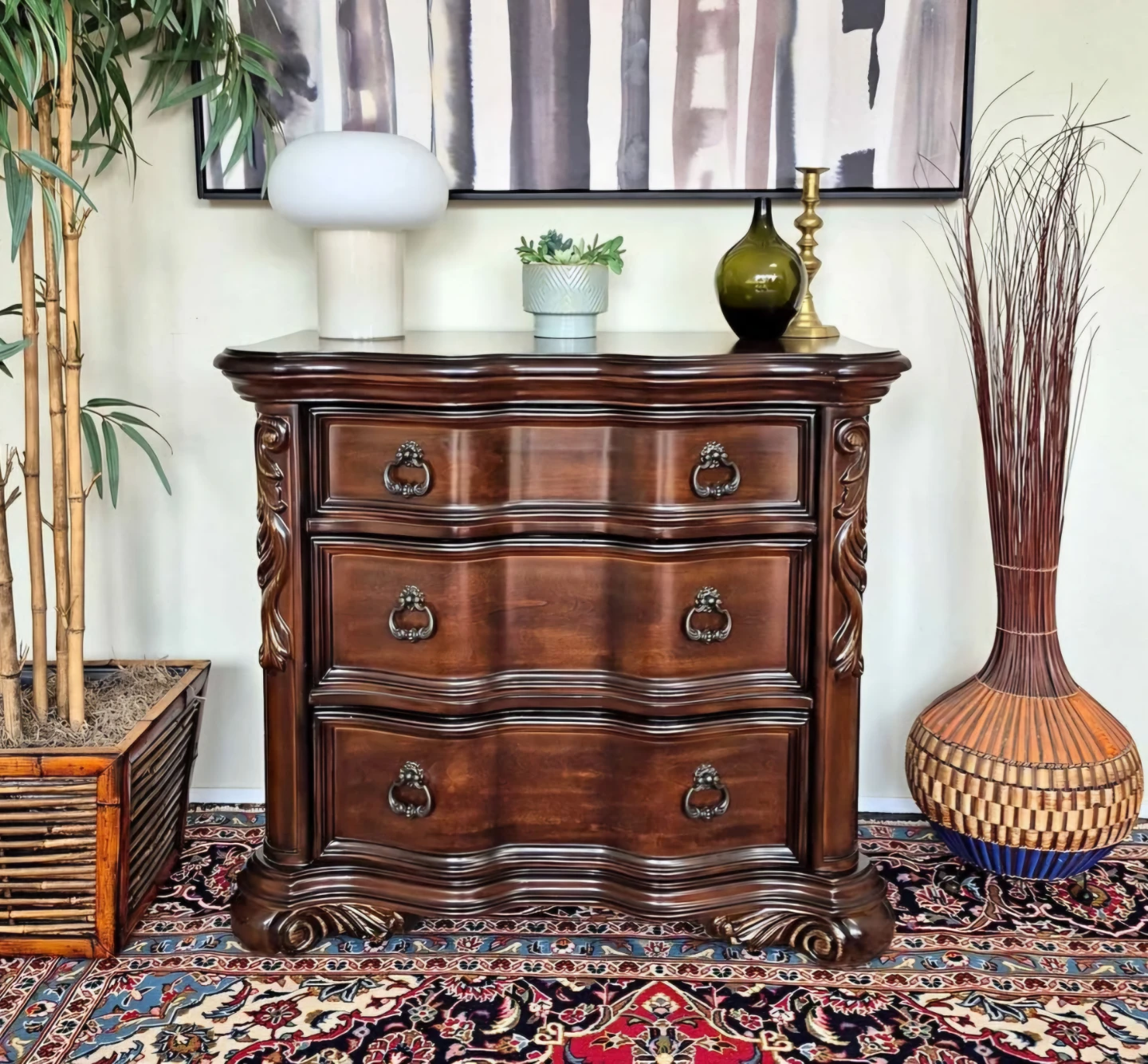 Brand New In Box 3 Drawer Gothic Style Dresser With 3 Drawers