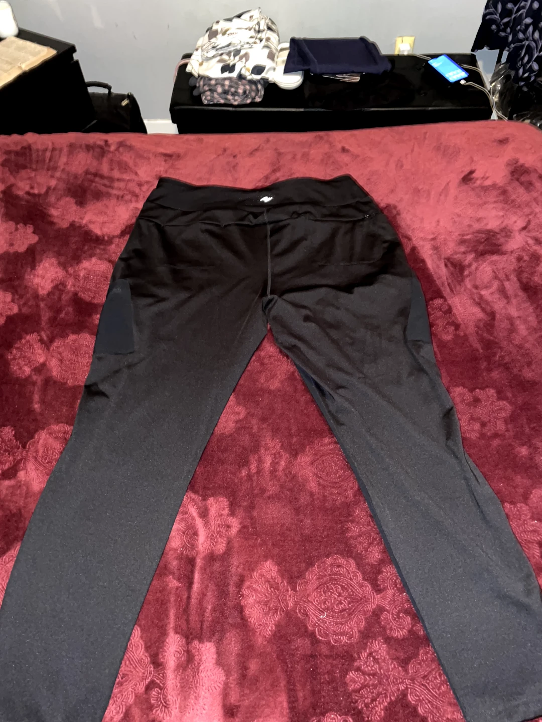 Athletic Works Black Cargo Leggings with Pockets - photo 2