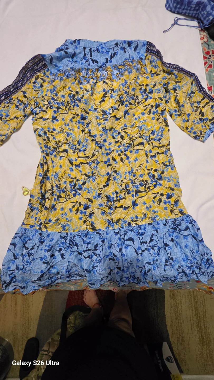 SALONI Floral Print Midi Dress with Belt - photo 2