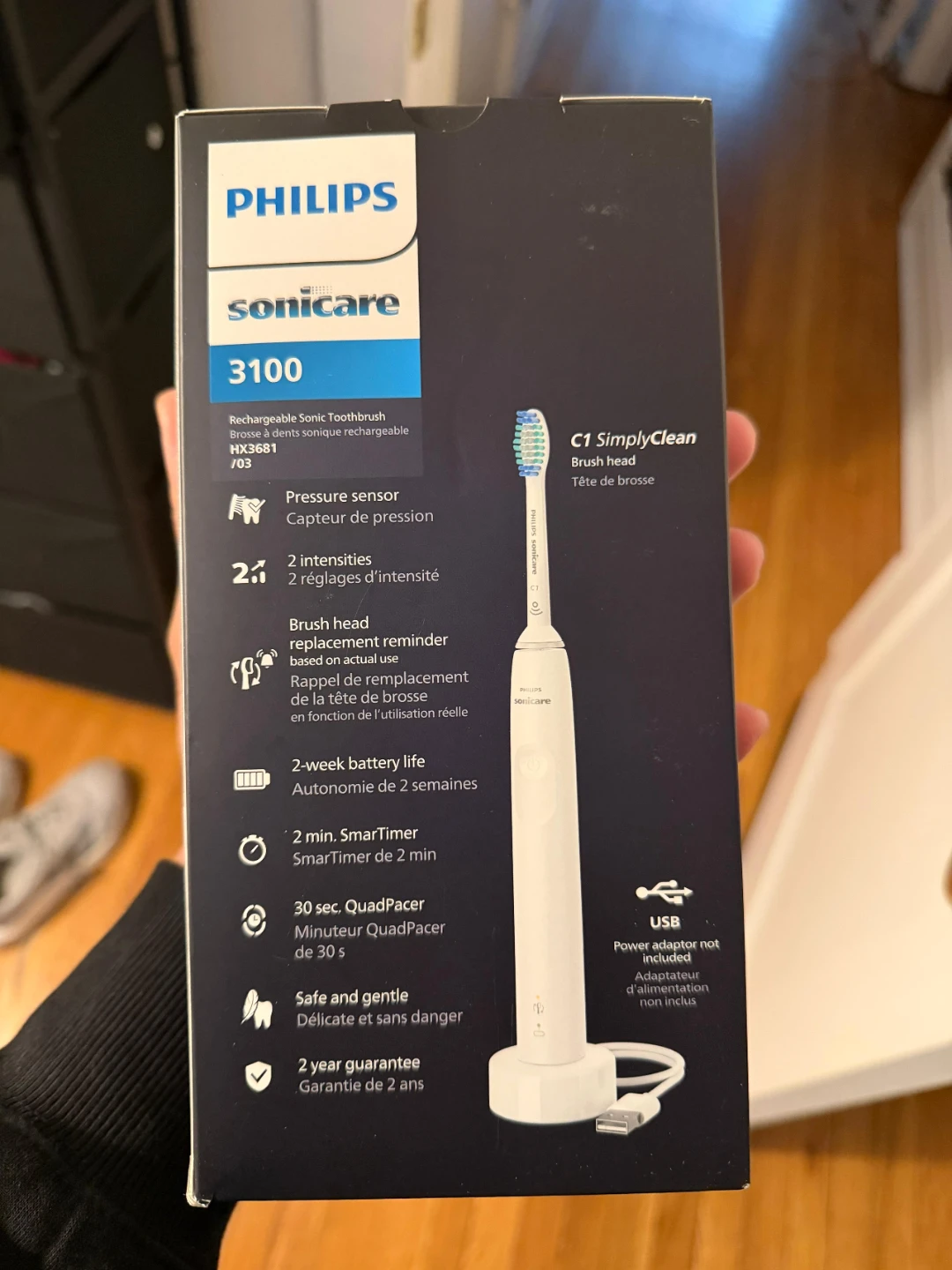 Philips Sonicare 3100 Series Rechargeable Electric Toothbrush - photo 2