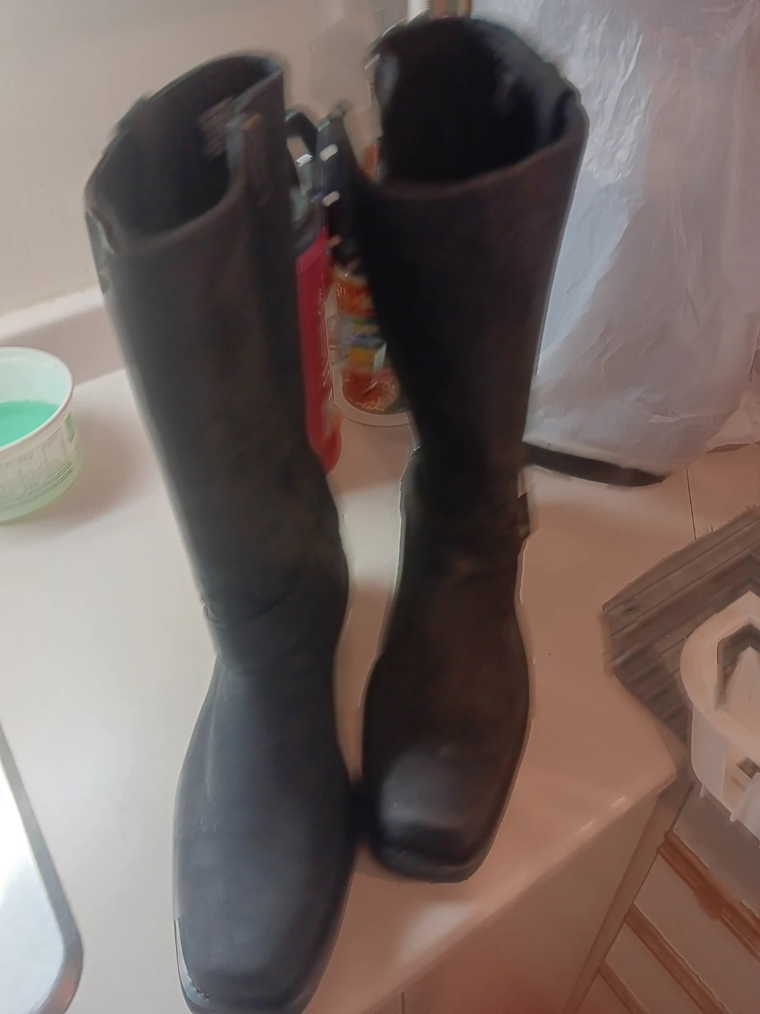 Black Leather Harness Boots - photo 2