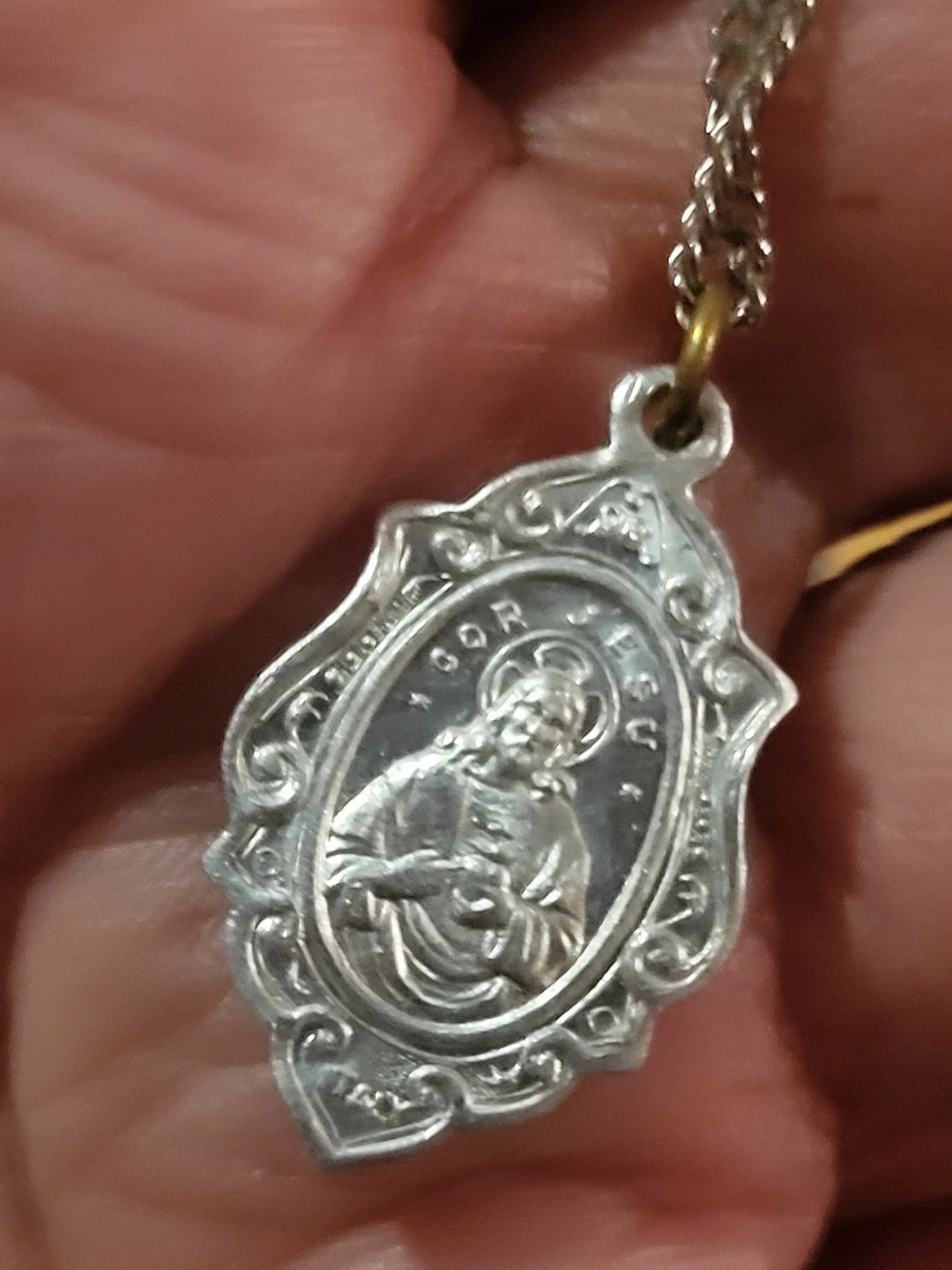 Silver Tone Miraculous Medal Necklace - photo 3