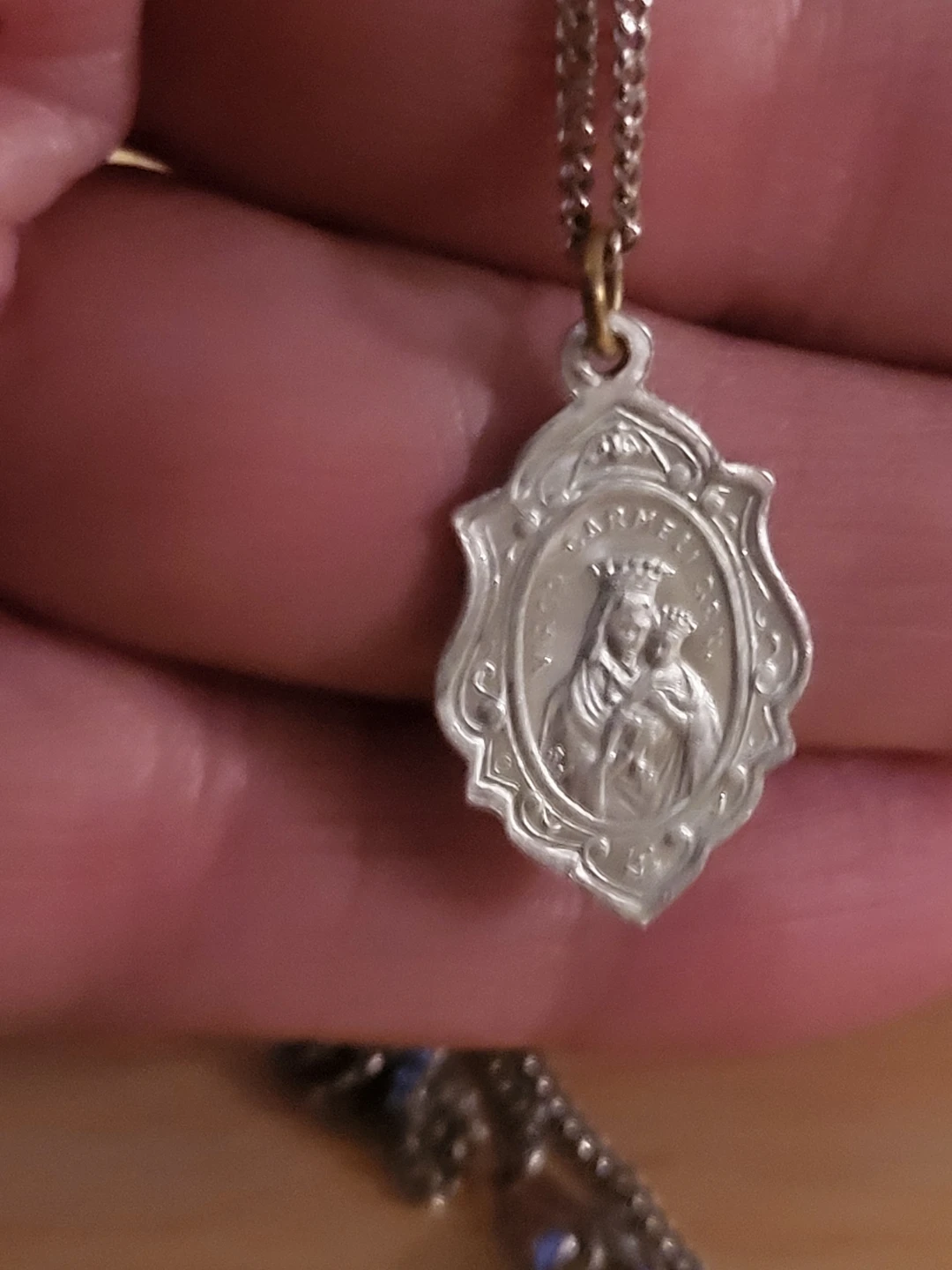 Silver Tone Miraculous Medal Necklace - photo 4