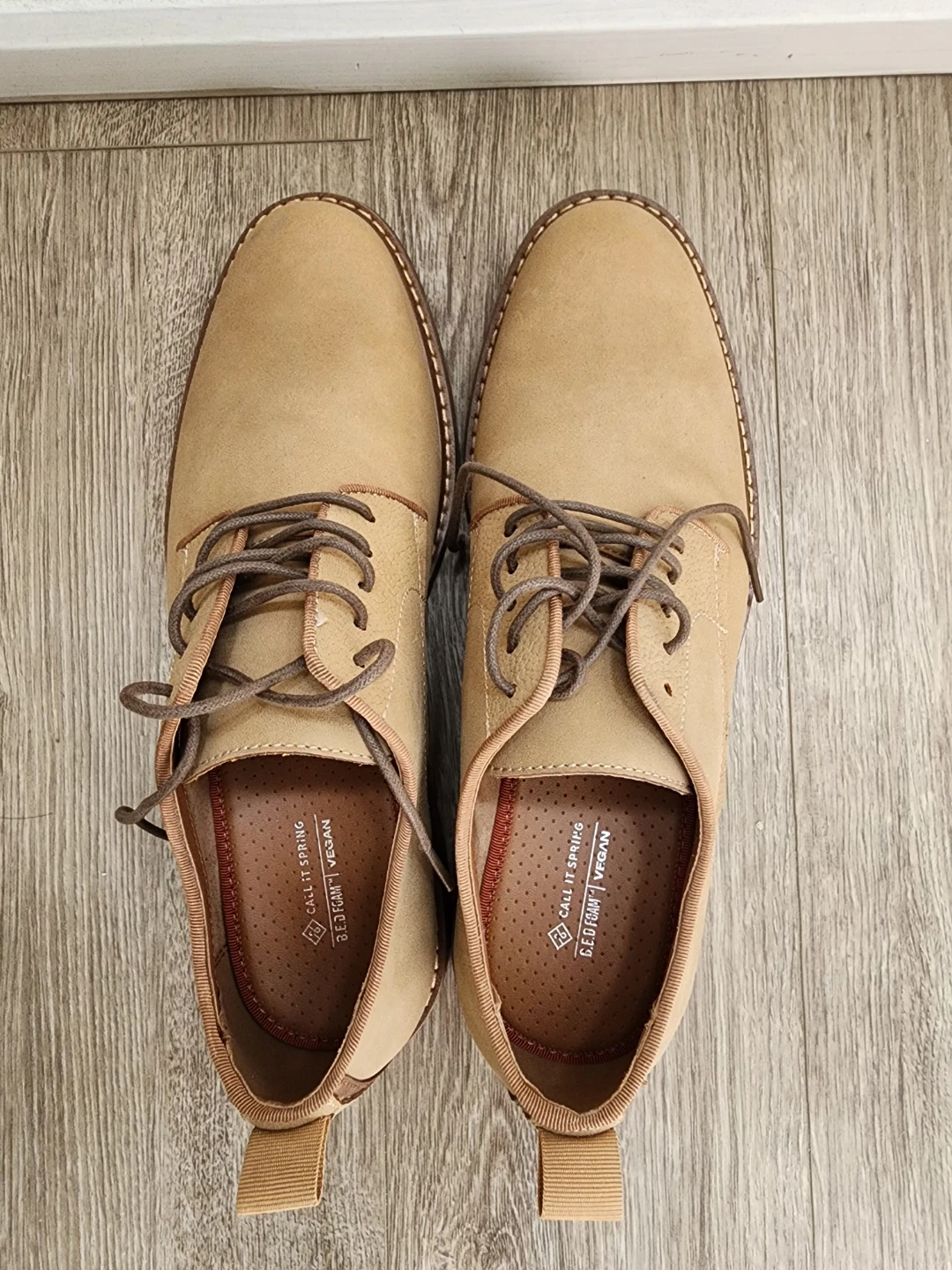 Call It Spring Vegan Oxford Shoes - Tan