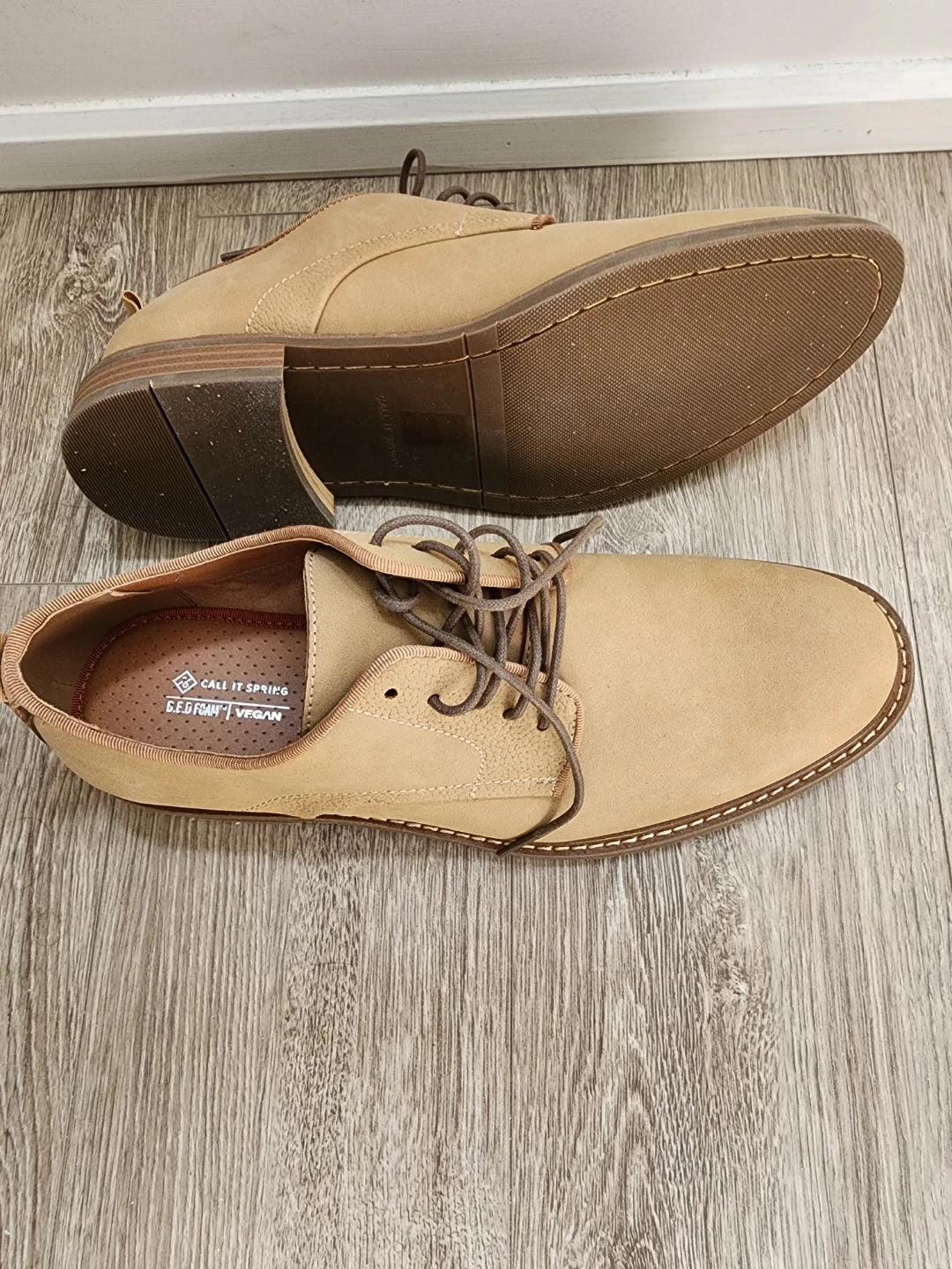 Call It Spring Vegan Oxford Shoes - Tan - photo 2