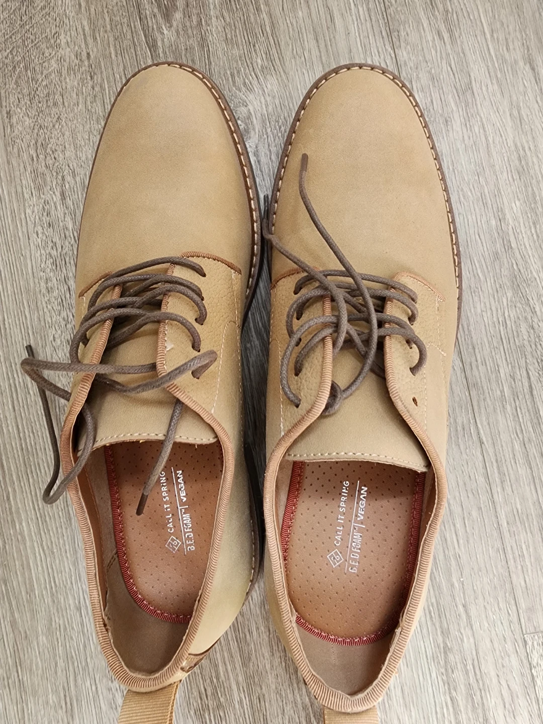 Call It Spring Vegan Oxford Shoes - Tan - photo 4