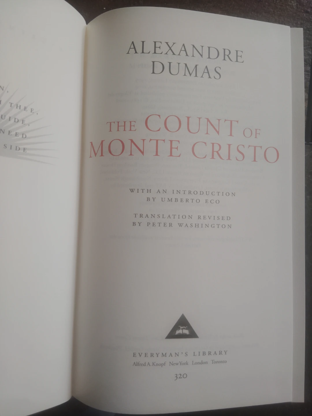 The Count of Monte Cristo by Alexandre Dumas