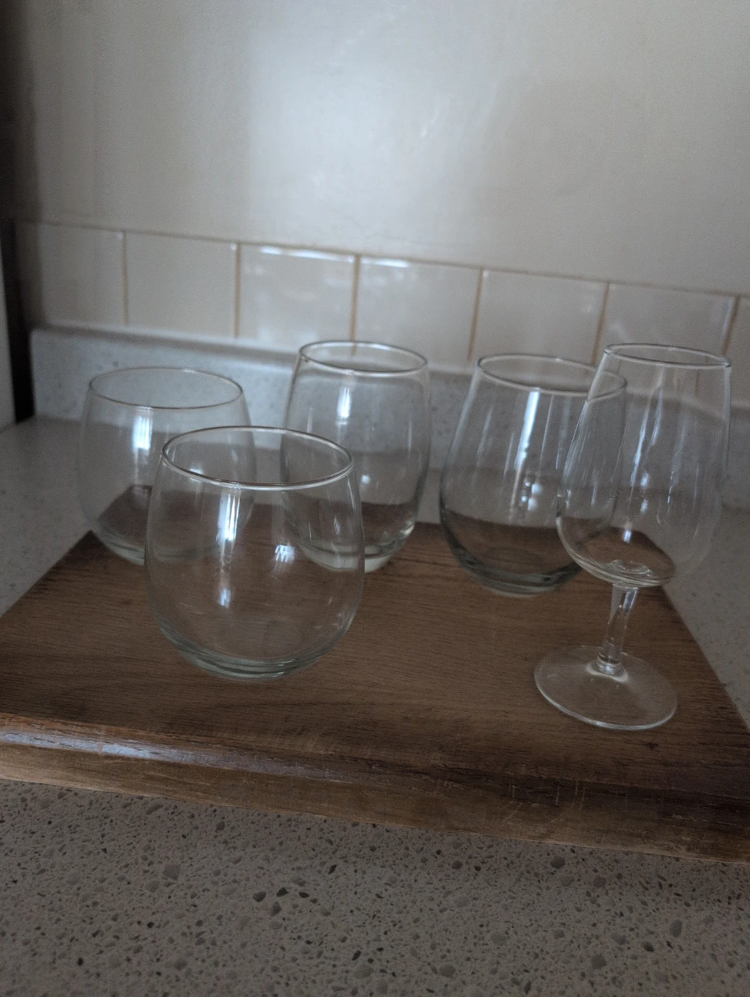 Set of 5 Stemless and Stemmed Glasses