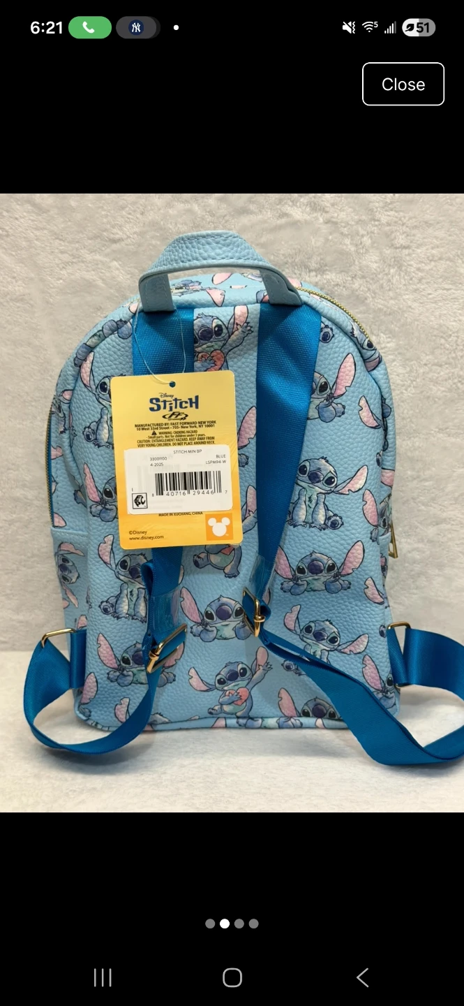 Disney Stitch Mini Backpack - photo 2