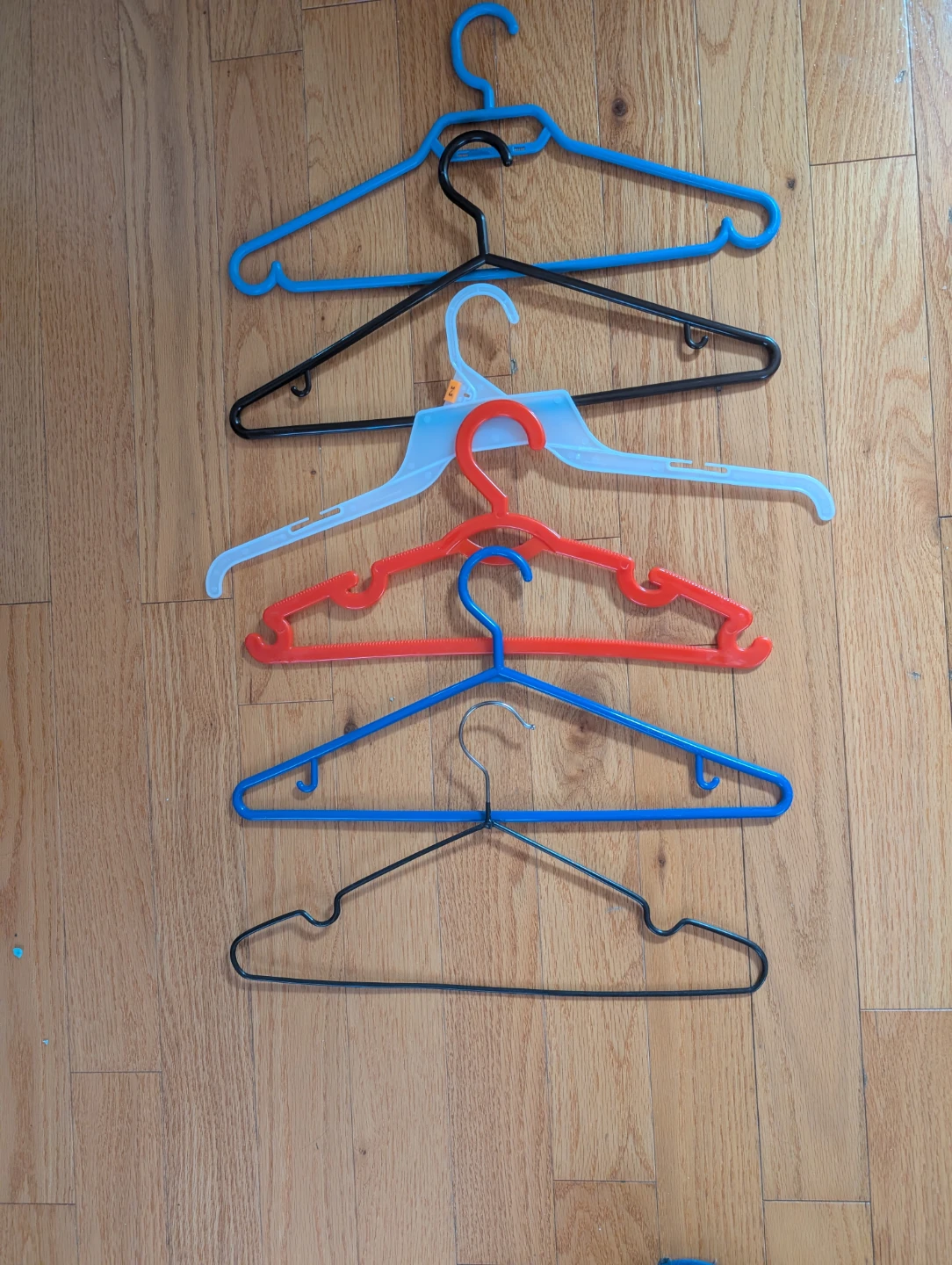 Six Clothes Hangers