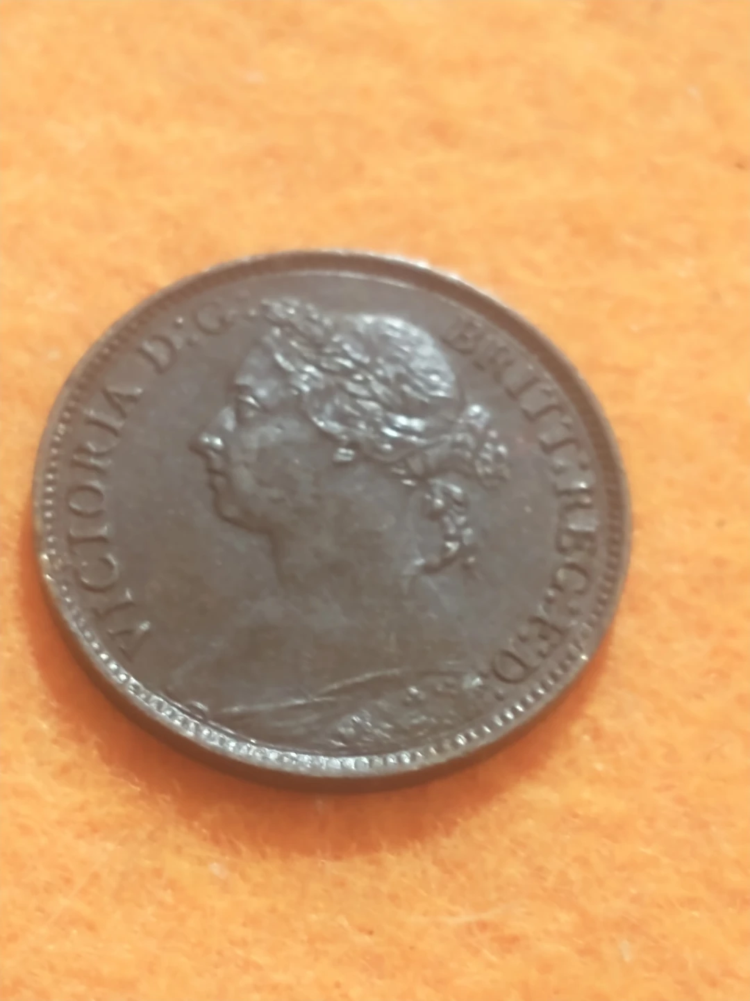 1886 England Farthing Coin - photo 3