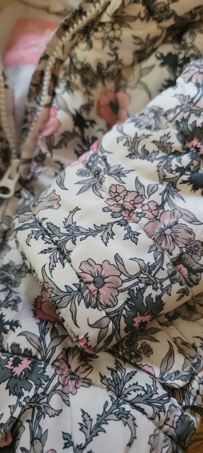 Joe Fresh Baby Girl's Floral Puffer Jacket 6-12 Months - photo 3