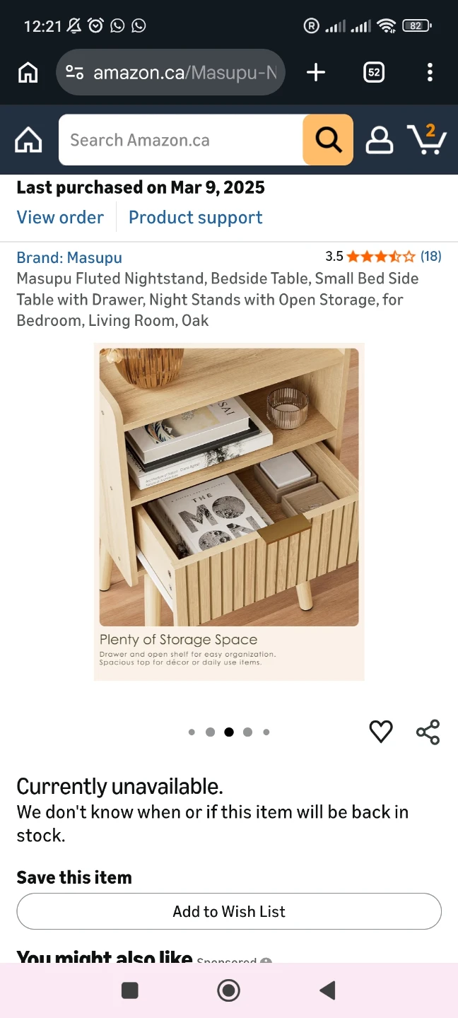 Nightstand Bedside Table - photo 4