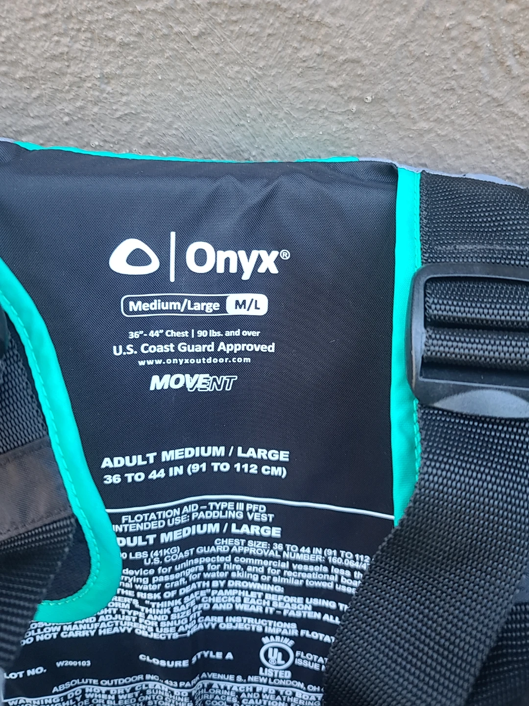 Onyx Adult Life Jackets (2) - Medium/Large & X-Large/XX-Large - photo 5