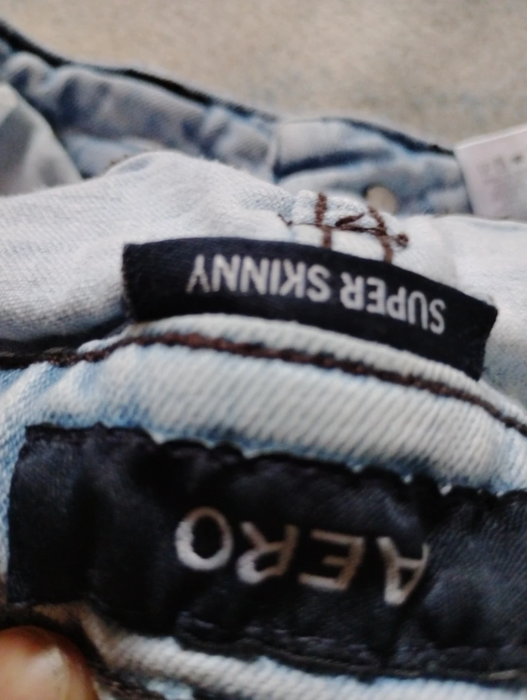 AERO "SUPER SKINNY" Light Wash Jeans - photo 4