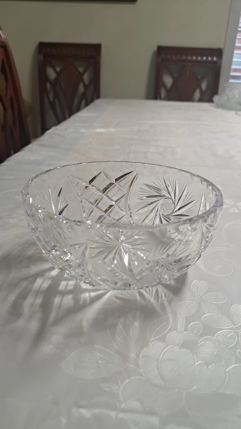 Crystal Cut Glass Bowl