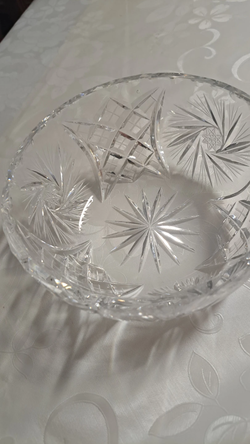 Crystal Cut Glass Bowl - photo 2