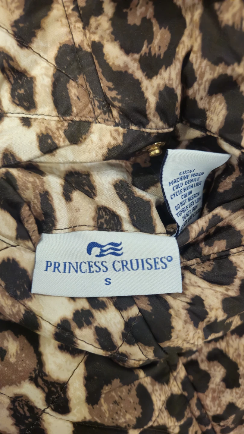 Princess Cruises Reversible Leopard Print Puffer Vest Size S - photo 5