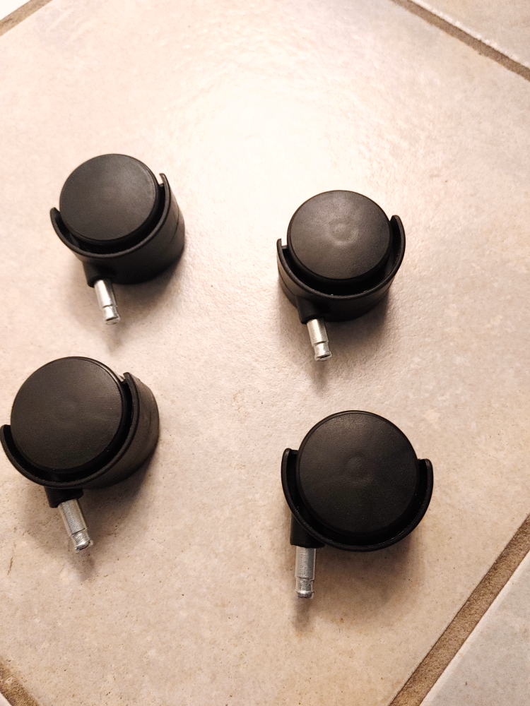 Set of 4 Black Swivel Casters