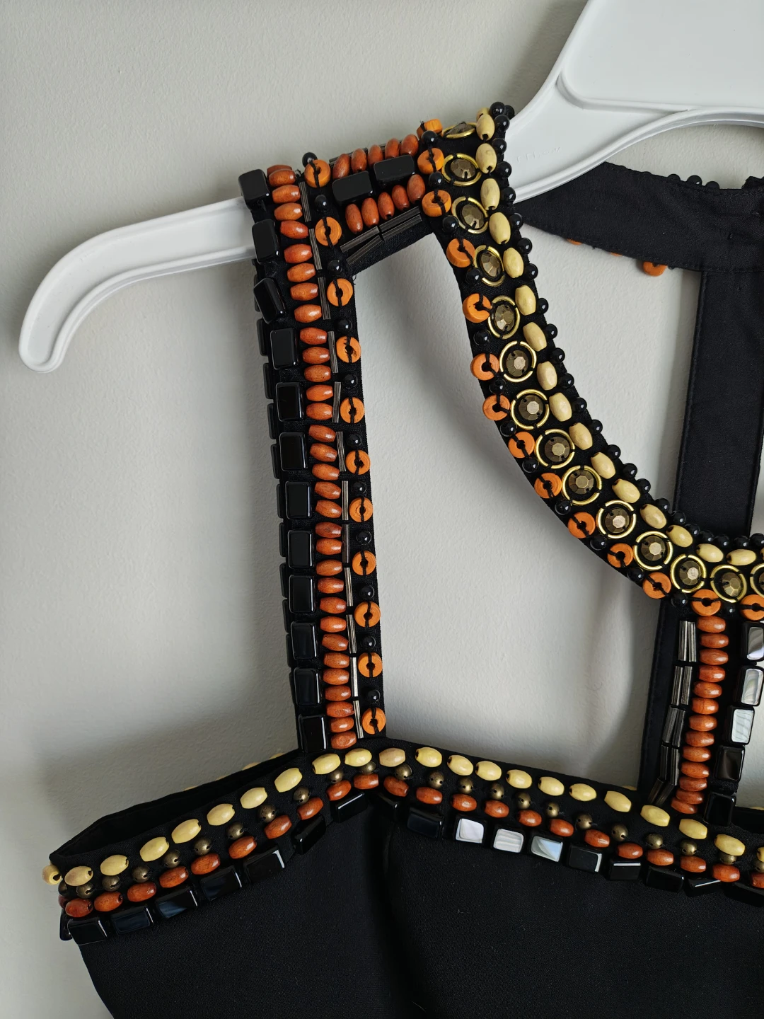 Black Beaded Halter Dress Synthia Steffe - photo 4