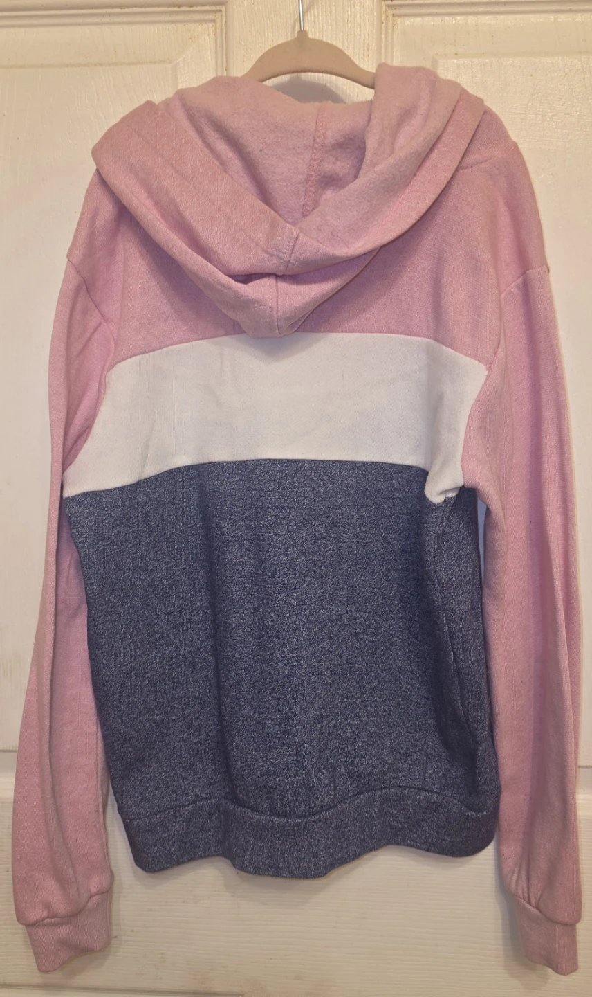 Reebok Color Block Hoodie - Pink/Gray - photo 2