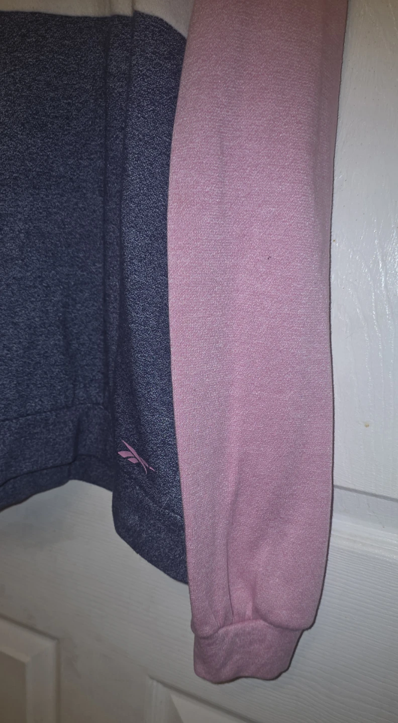 Reebok Color Block Hoodie - Pink/Gray - photo 3