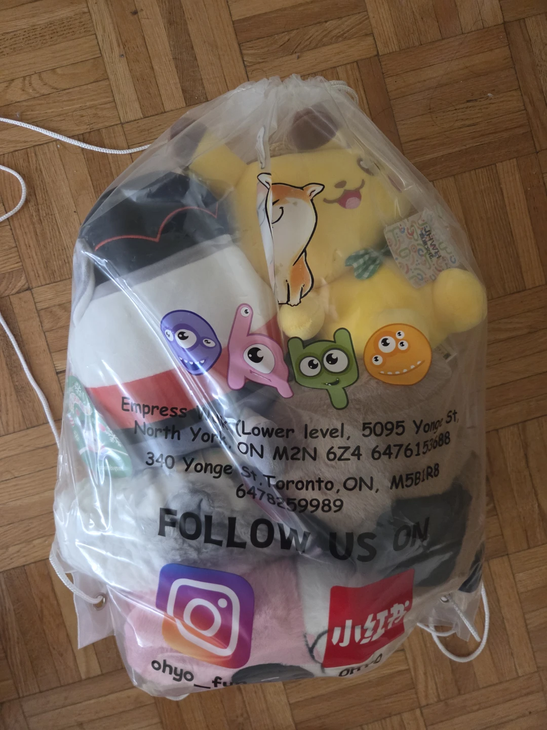 Bag of Plush Toys