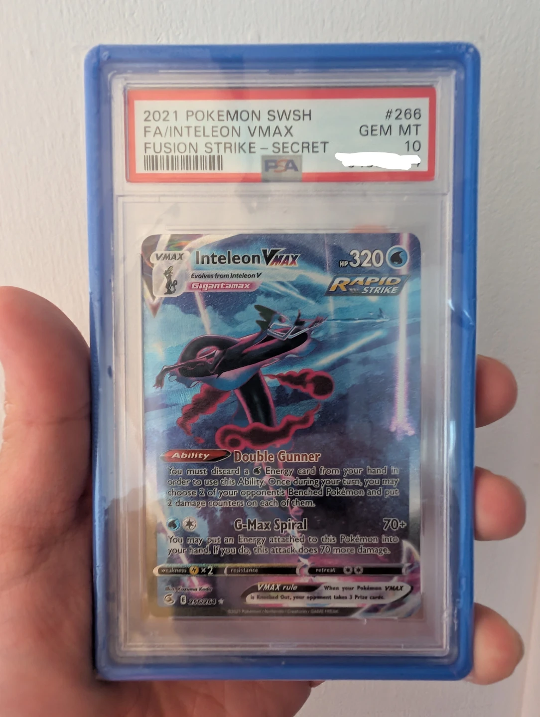 Inteleon Vmax Fusion Strike PSA 10 - Pokemon