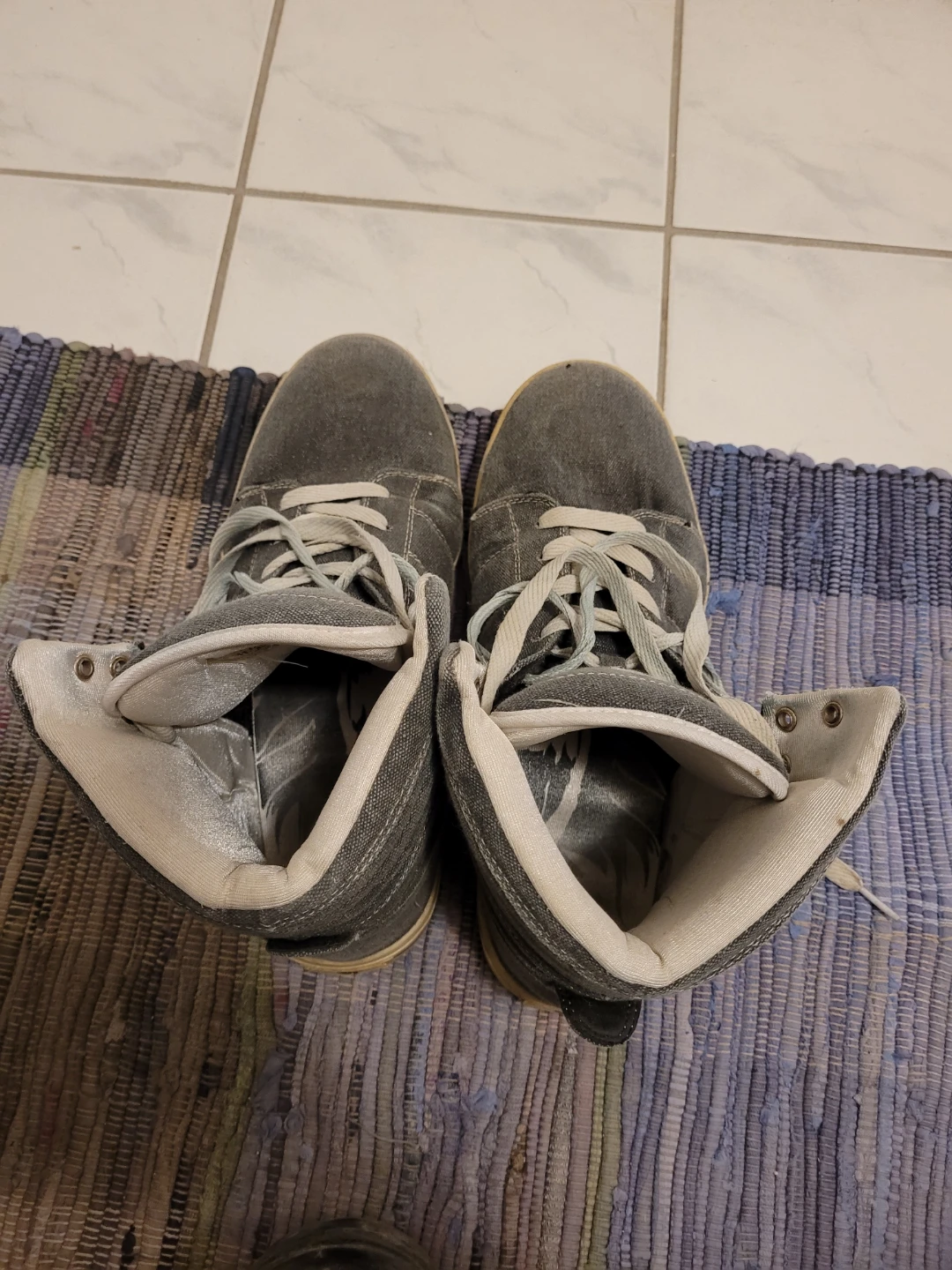 Gray SLYMZ High-Top Sneakers Size 11