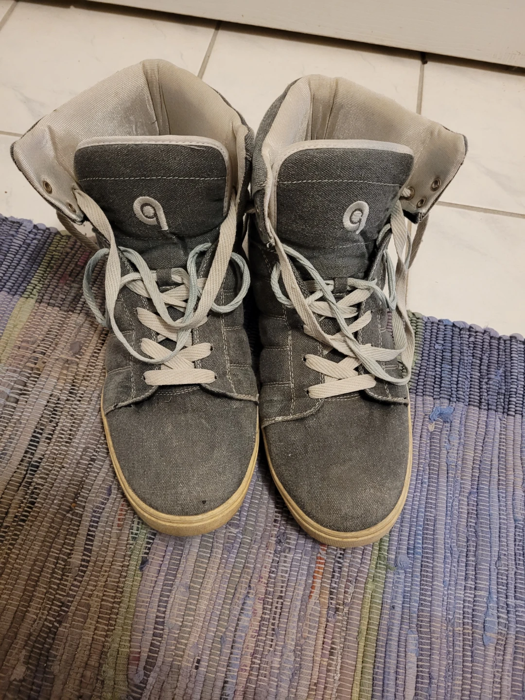 Gray SLYMZ High-Top Sneakers Size 11 - photo 4