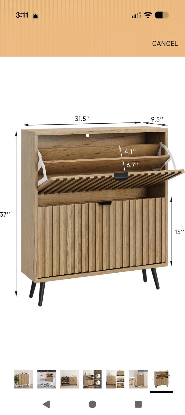 NEW IN BOX Shoe Cabinet - photo 2