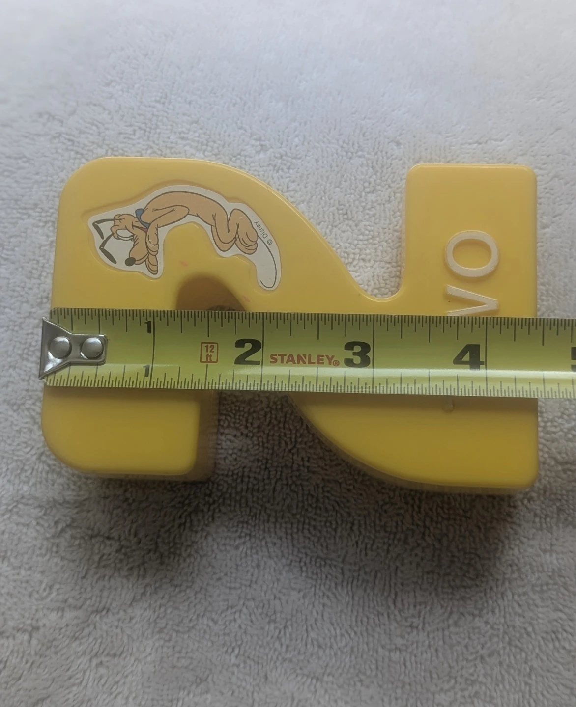 Vintage Disney Pluto "TWO" Number 2 Educational Toy - photo 5