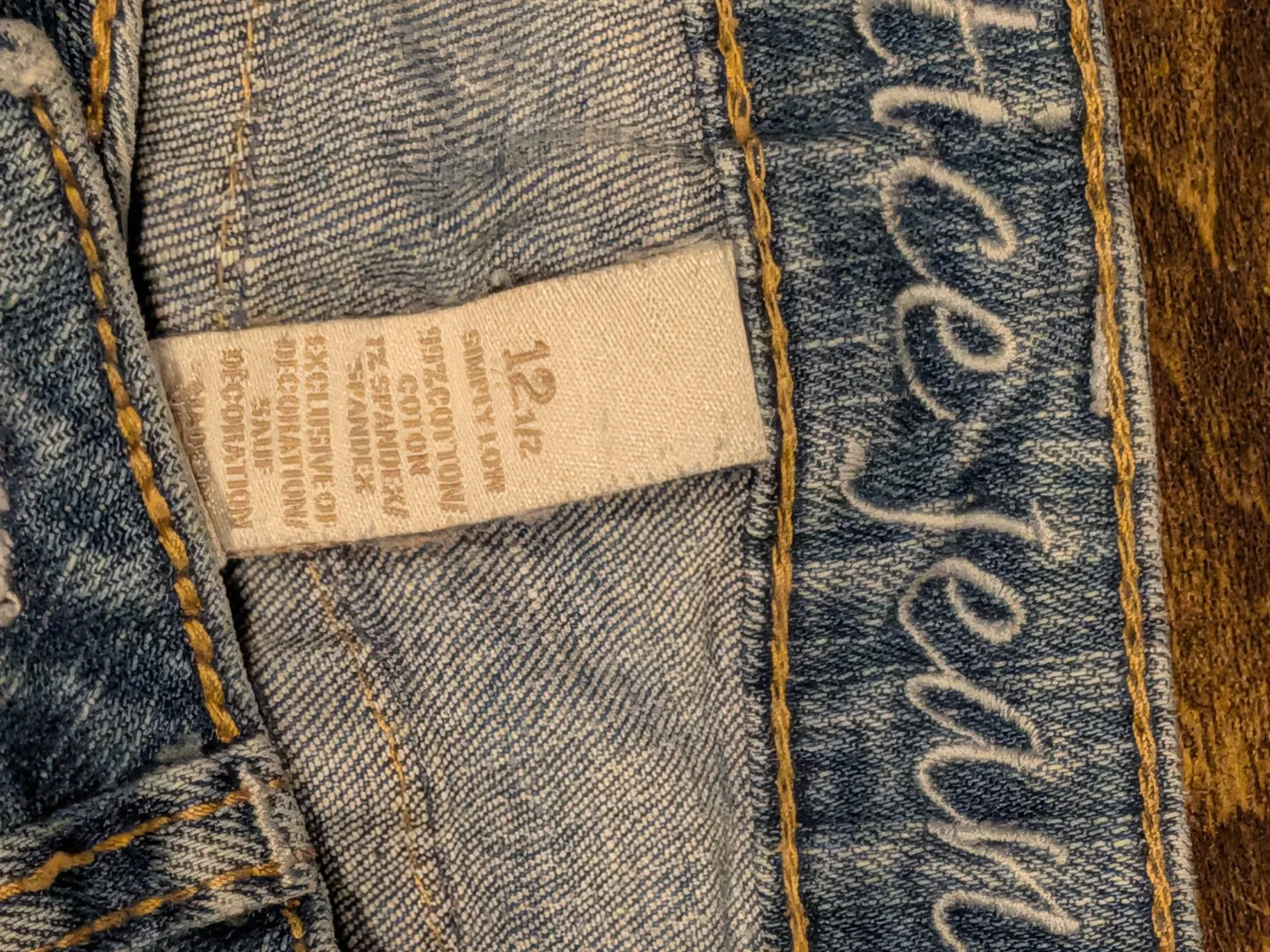 Justice Jeans Girls Size 12R Bootcut Light Wash Denim - photo 4