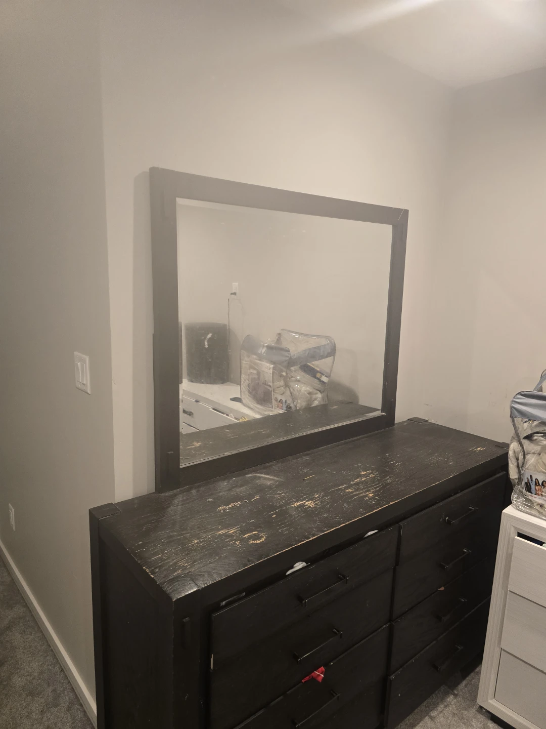 Black Dresser with Mirror - photo 4