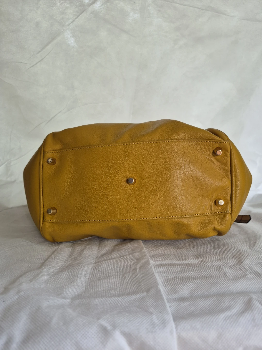 Burberry Yellow Canterbury calfskin Leather Hobo Shoulder Bag - photo 3