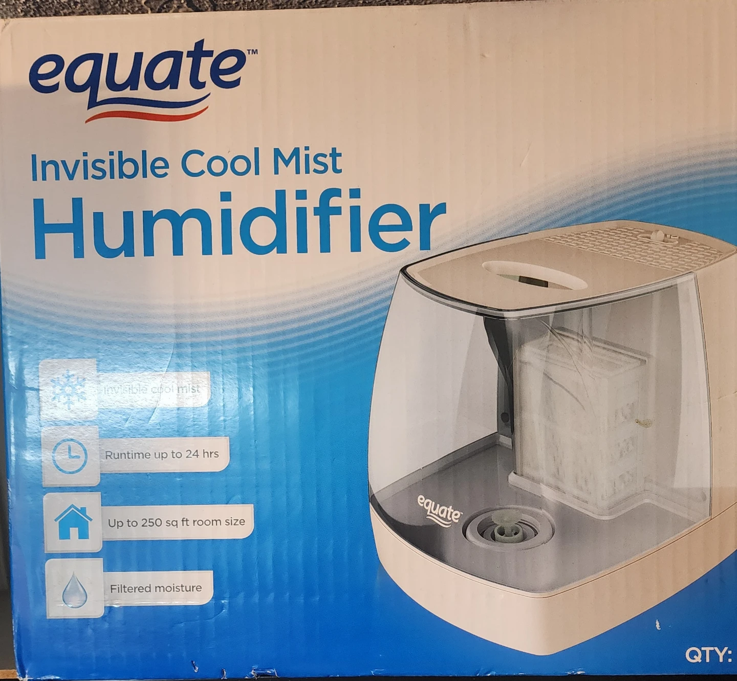 Equate Invisible Cool Mist Humidifier