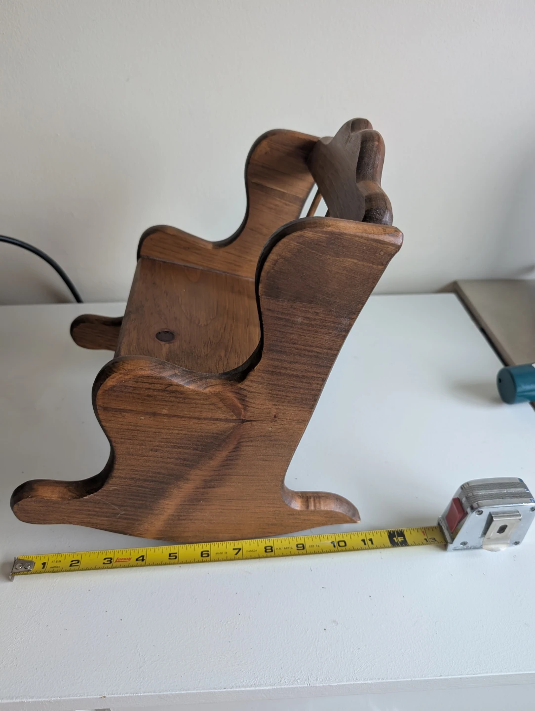 Wooden Rocking Chair for Dolls or Decor - photo 2