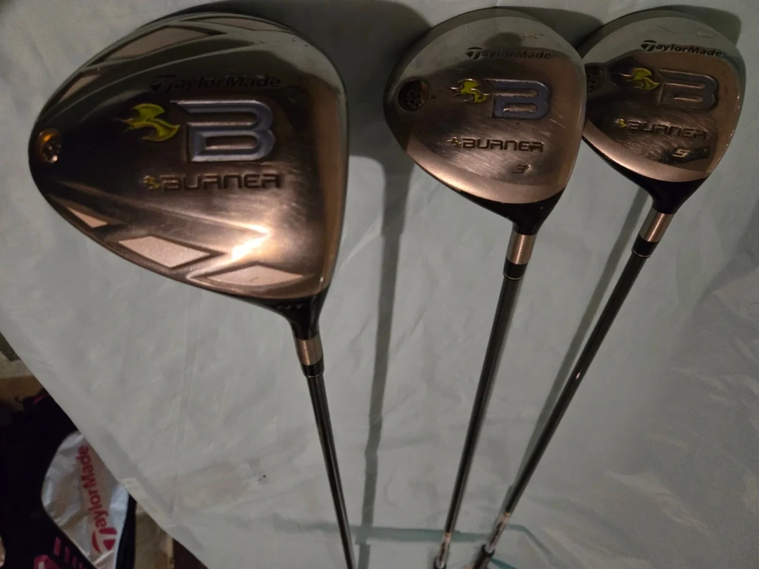 Taylormade Burner Driver, 3 Wood, And 5 Wood