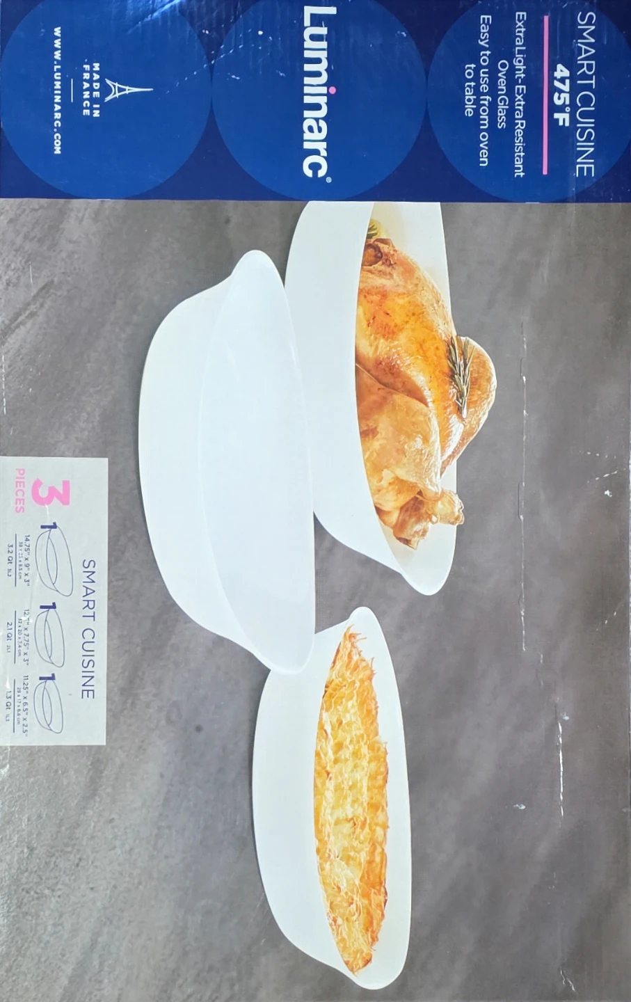 Luminarc Smart Cuisine Oven Glass Baking Dish Set